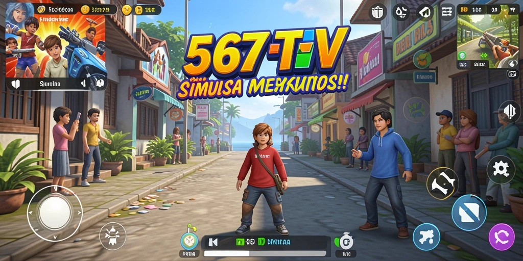 Tampilan gameplay interaktif dalam 567TV yang mendidik dan menyenangkan.