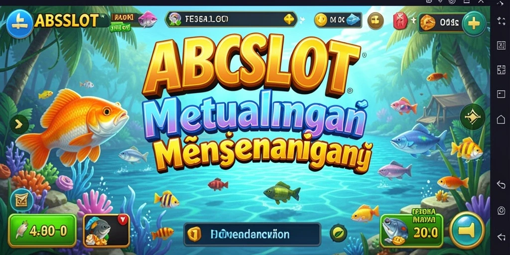 Screenshot utama menampilkan gameplay menarik saat menangkap ikan di ABCSLOT.
