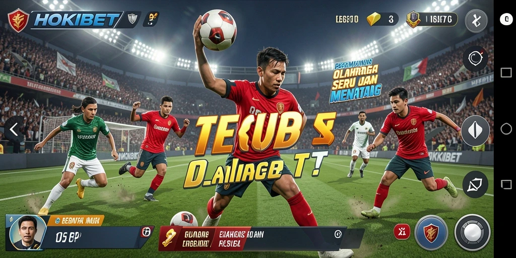 Screenshot HOKIBET menampilkan momen seru dalam gameplay olahraga.