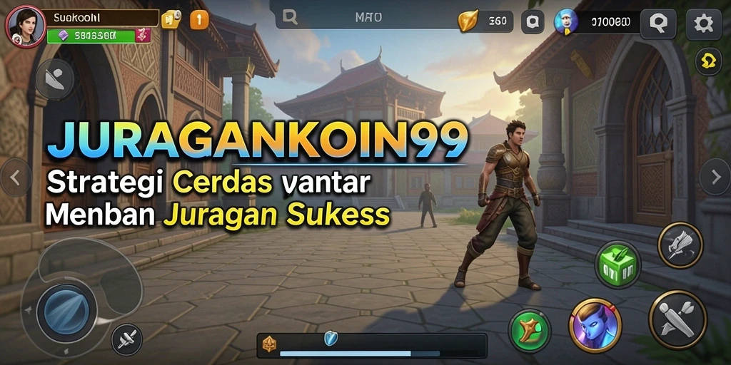 Tangkapan layar menunjukkan aksi strategi mendebarkan dalam JURAGANKOIN99.