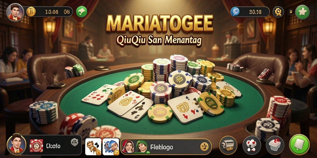 Screenshot gameplay QiuQiu MARIATOGEL yang menarik.
