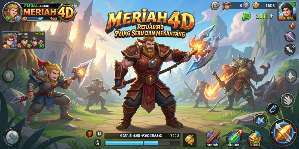 Tampilan screenshot dari gameplay seru dalam MERIAH4D di dunia RPG.